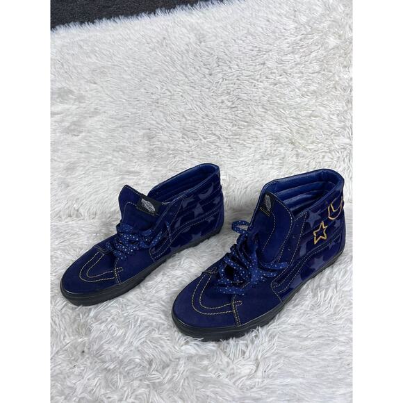 Disney Vans Sk8-Hi Shoes Mens Size 10.5 Blue Moon Star Mickey Mouse Magic Skate - Picture 2 of 12